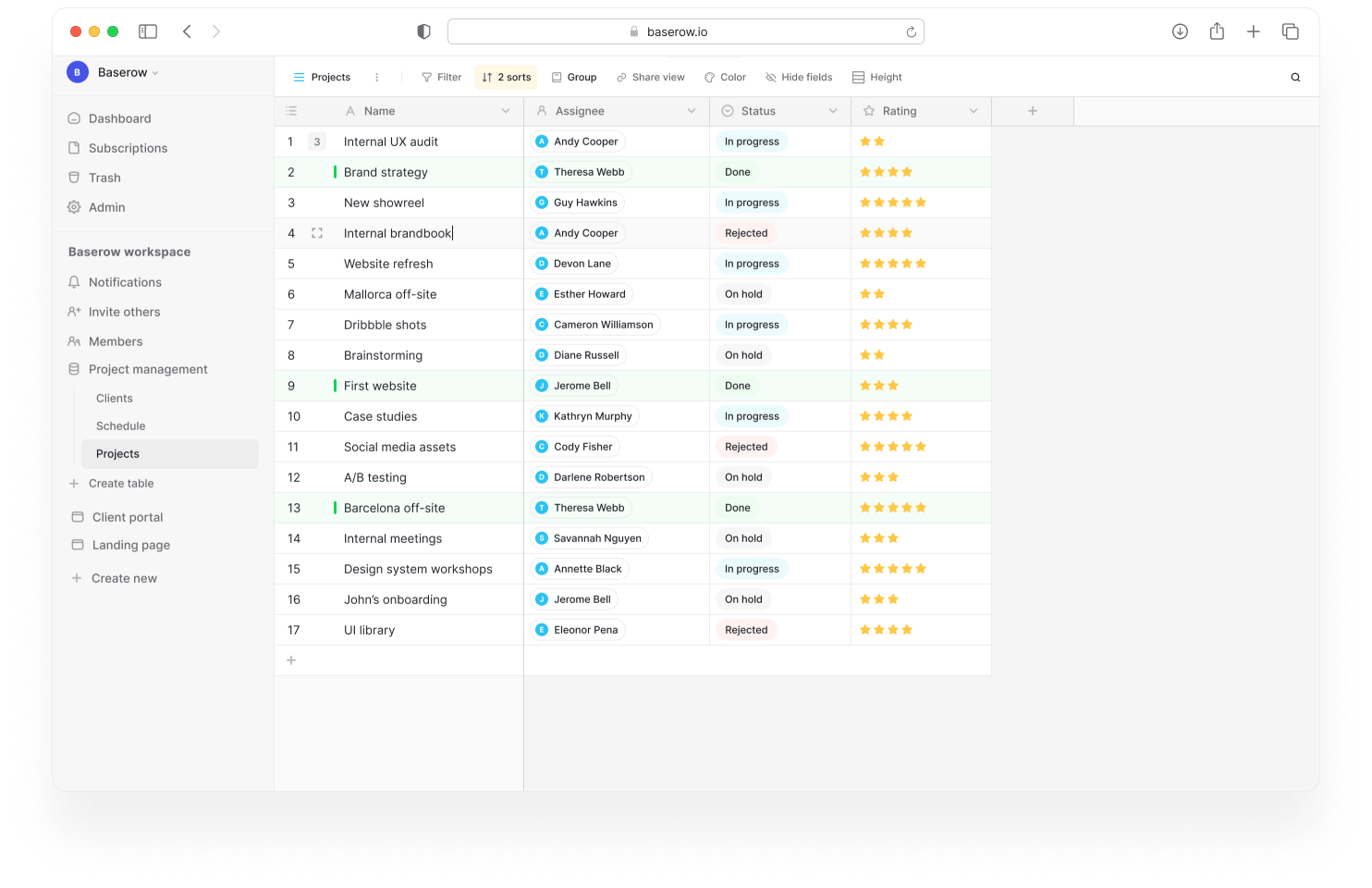 Baserow Open Source Airtable Alternative