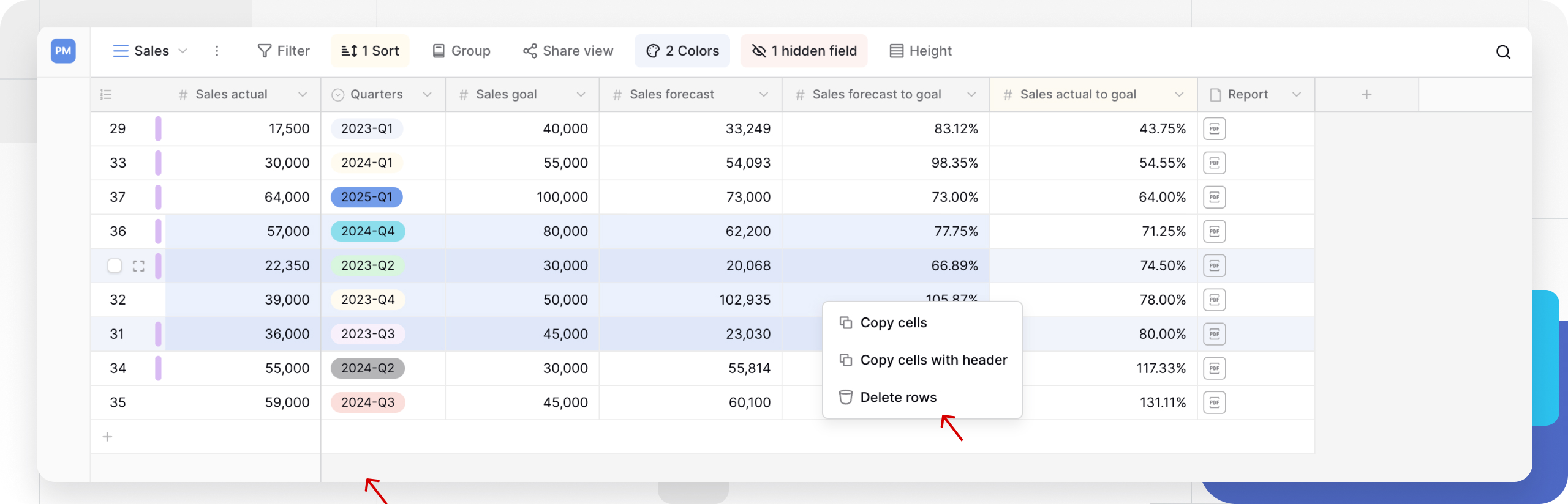 Image copy rows in Baserow