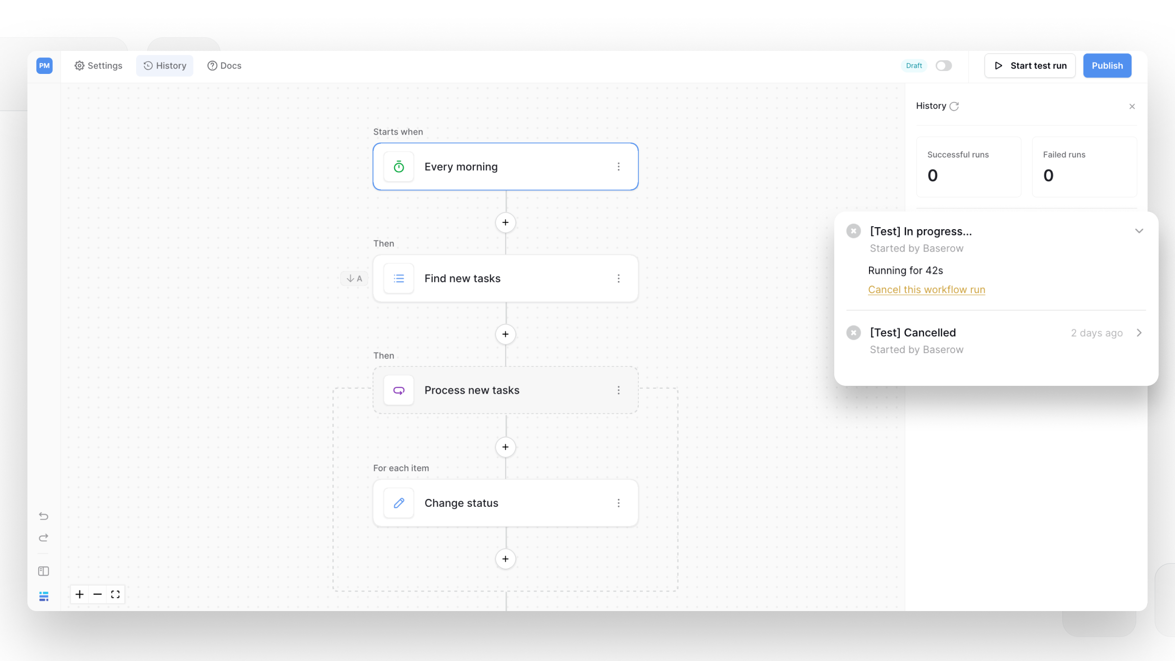 Stop a running workflow