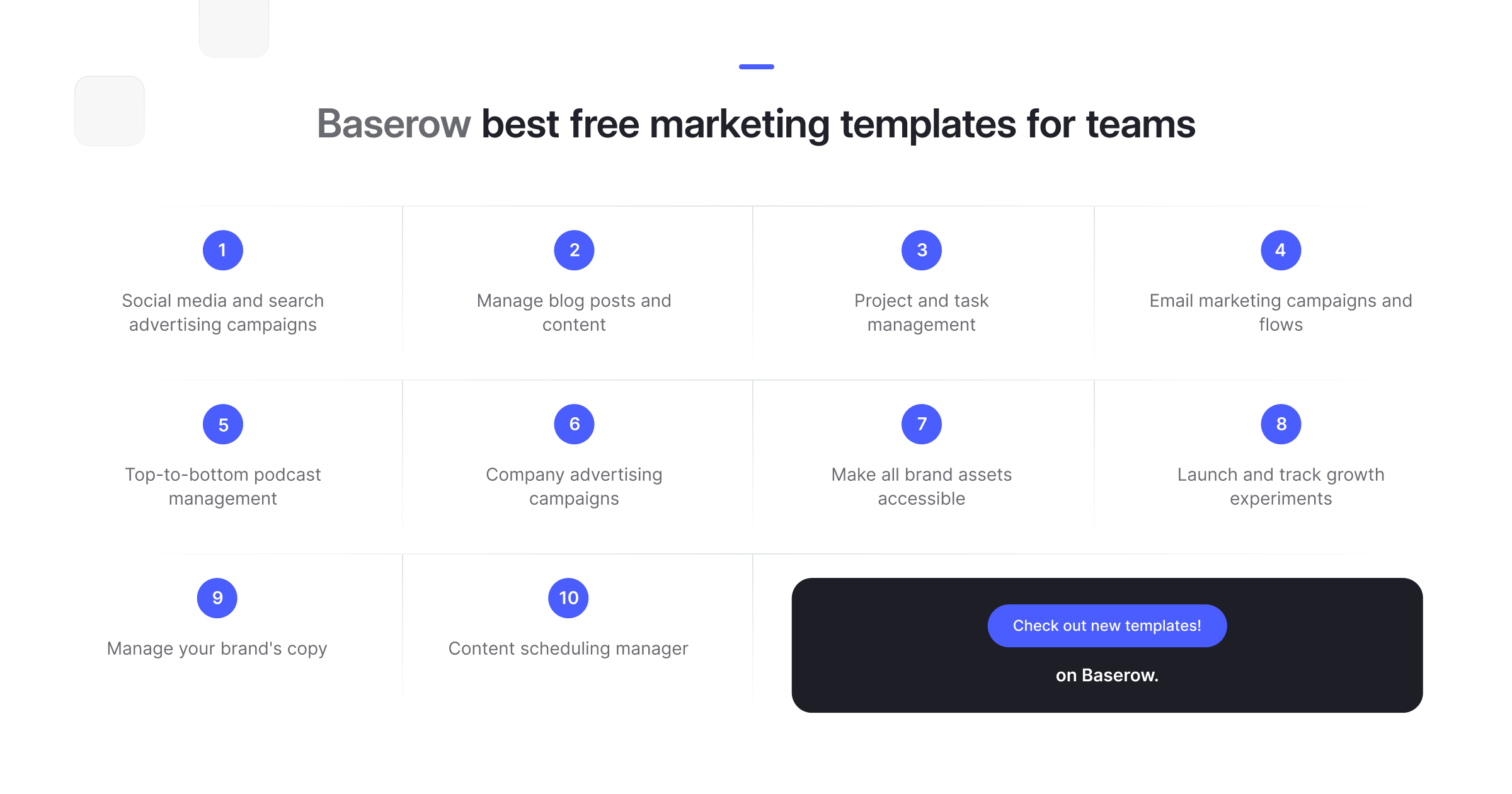 Best free marketing templates for teams