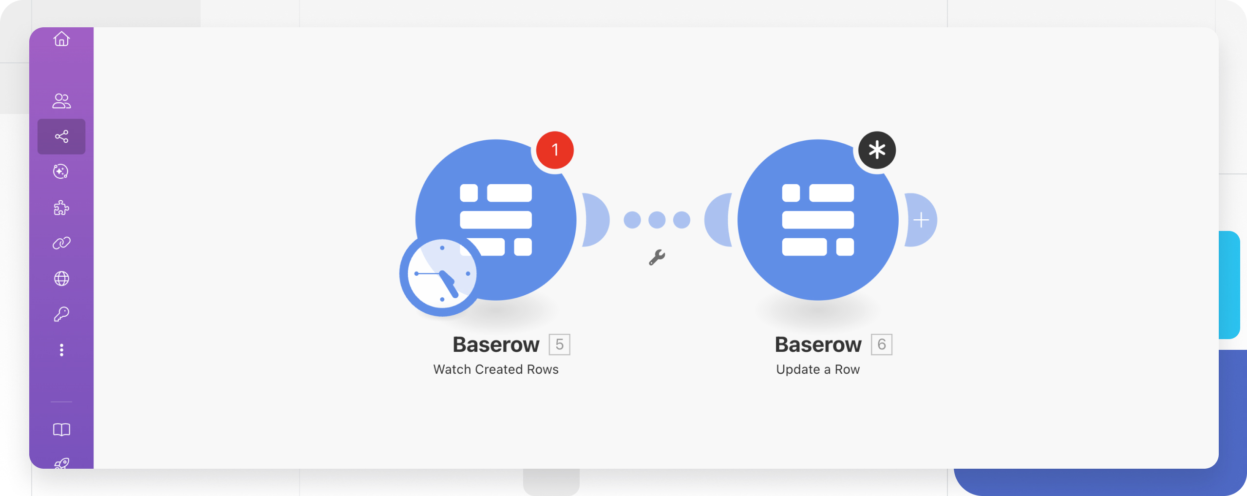 Make scenario with Baserow module