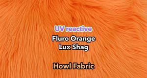 UV Fluro Orange Luxury Shag