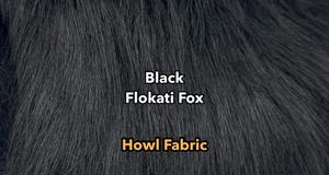 Black Flokati Fox