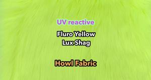 UV Fluro Yellow Luxury Shag