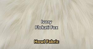 Ivory Flokati Fox
