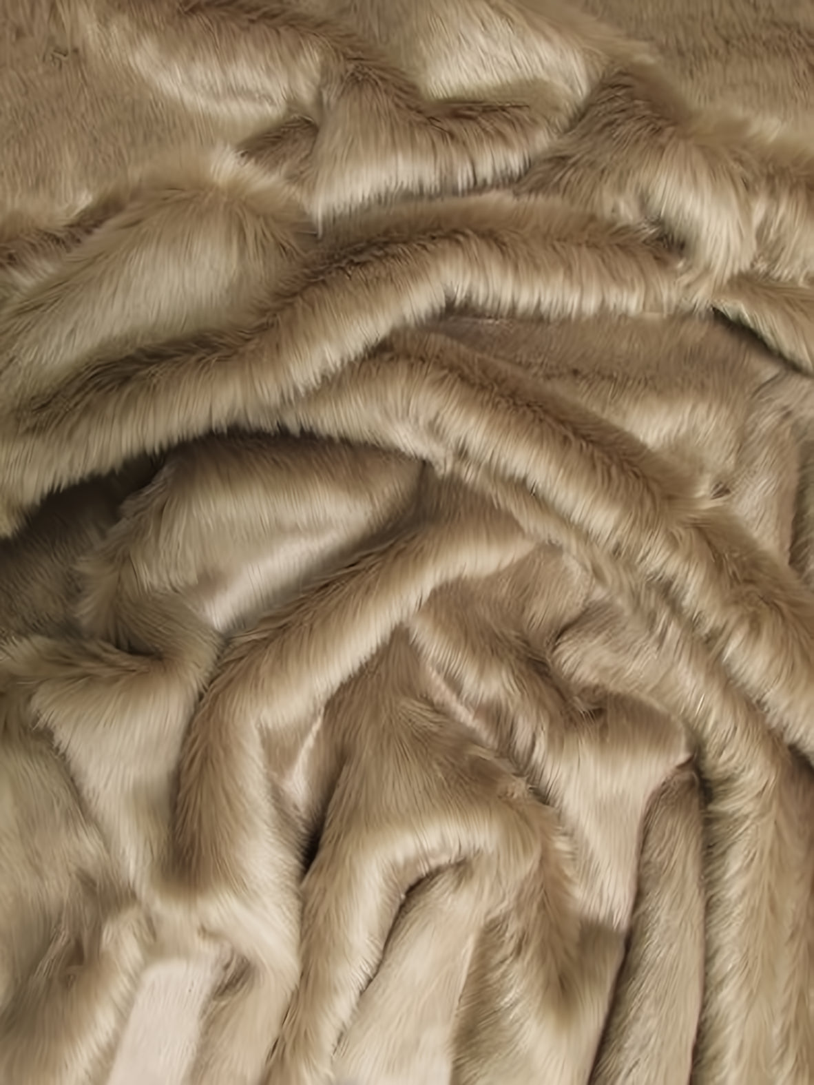 Cocoa Short Shag faux fur swatch