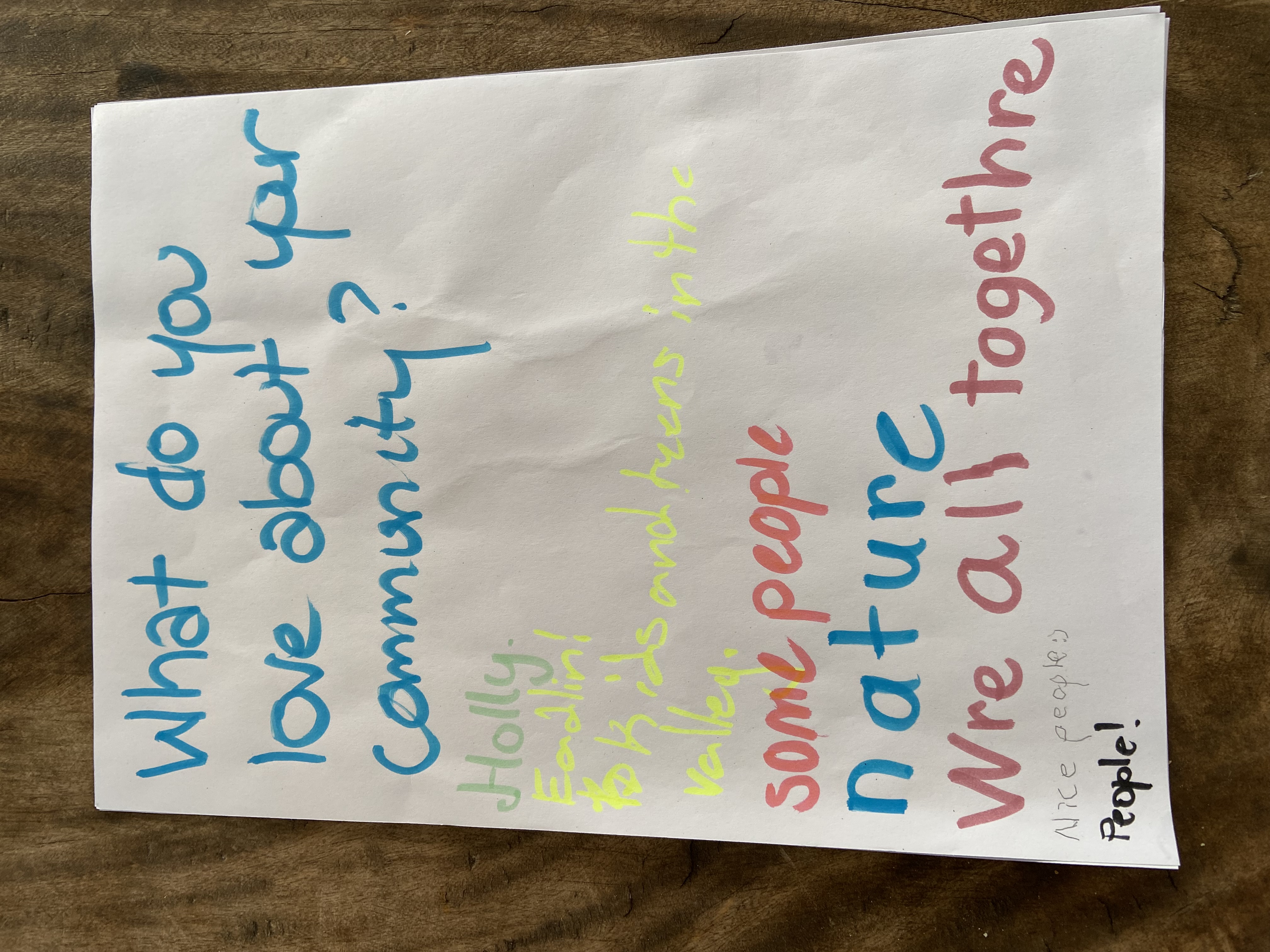 What do you want in your community?, Youth Summit story