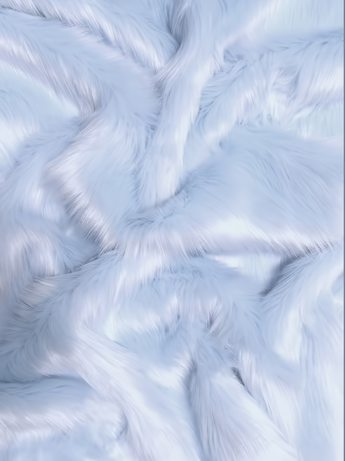 Baby Blue Shaggy faux fur swatch