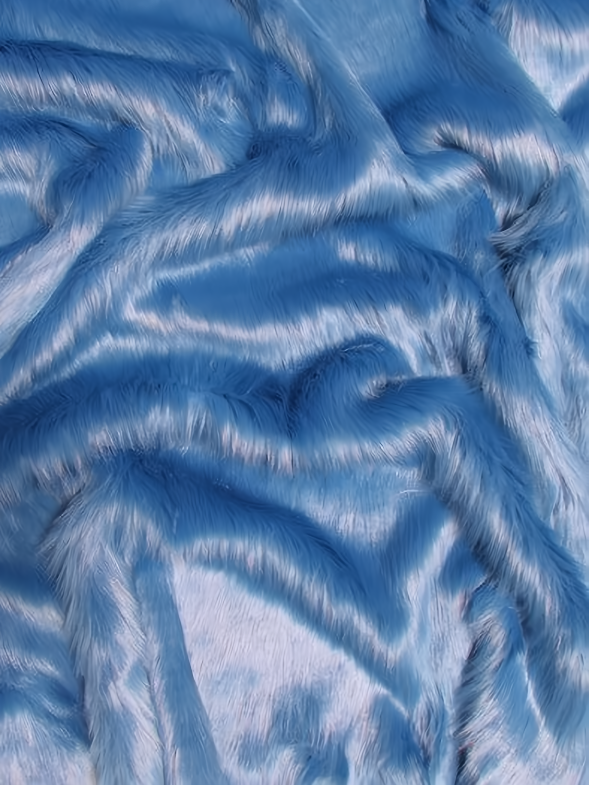 Cobalt Shaggy faux fur swatch