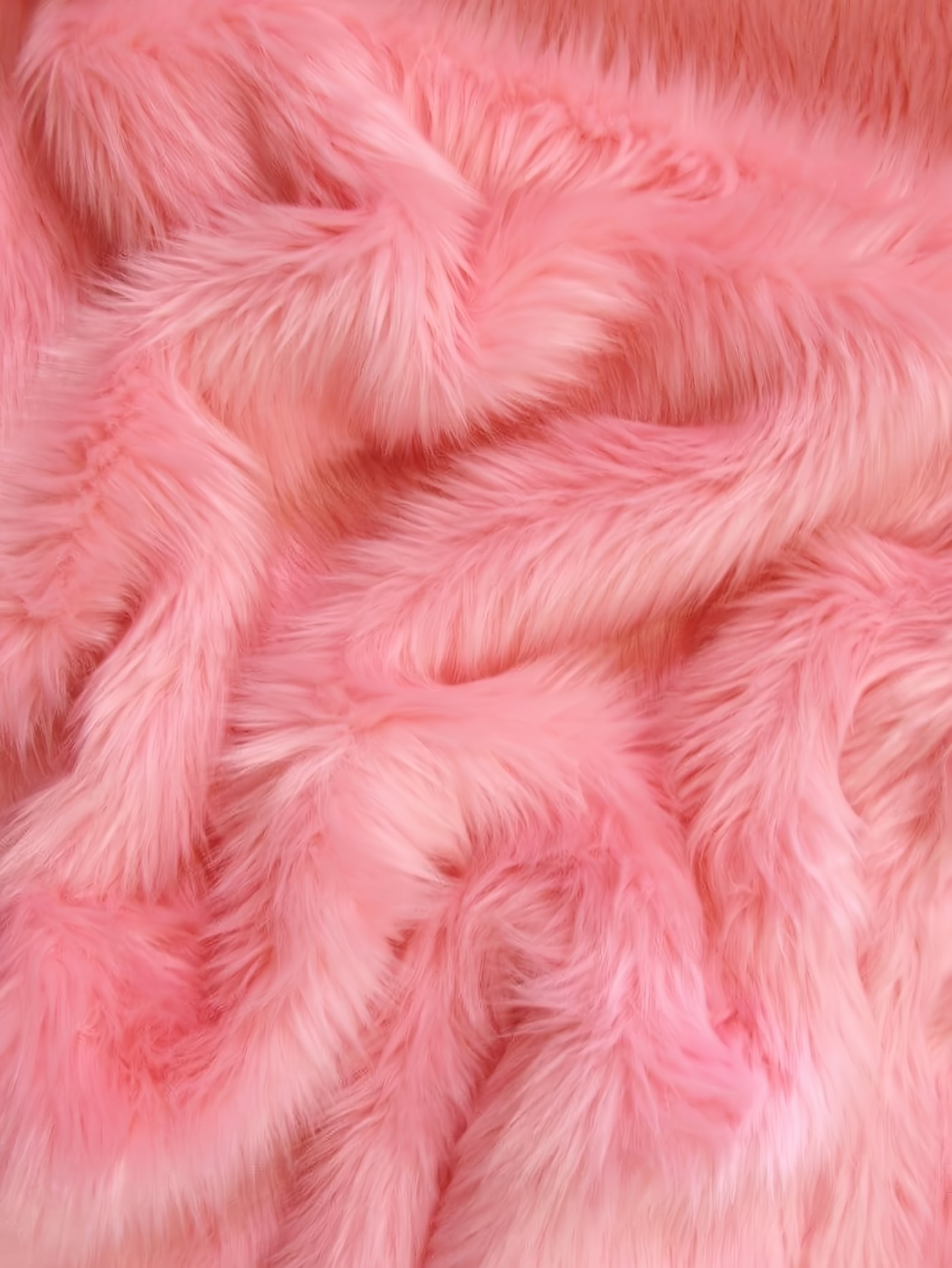 Pink Lemonade Shaggy faux fur swatch