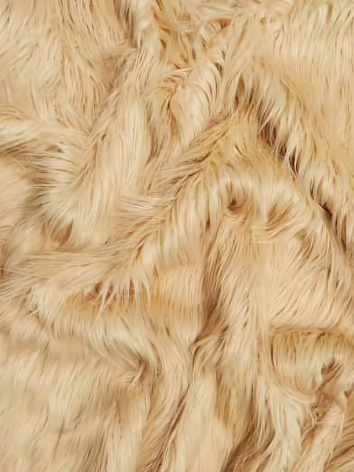 Camel Gorilla faux fur swatch