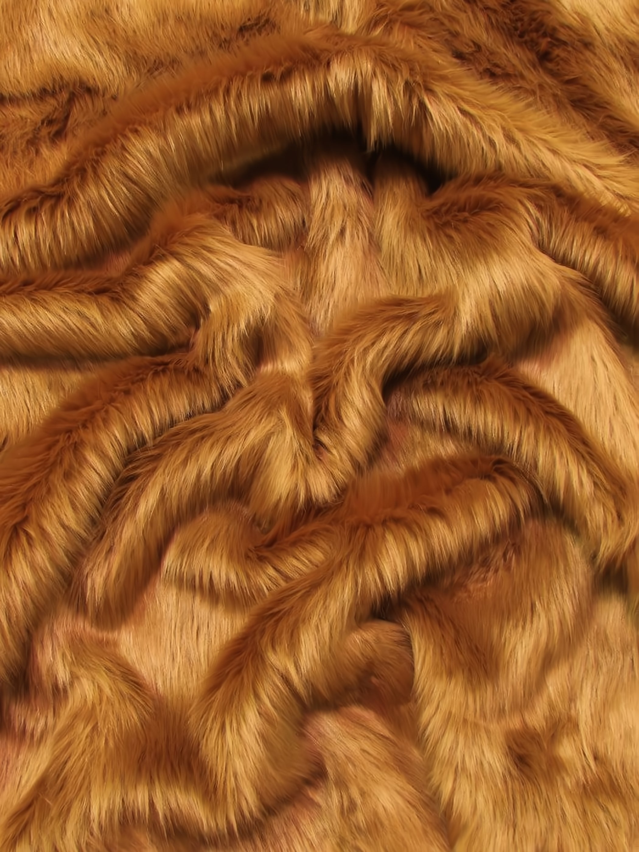 Saddle Shaggy faux fur swatch
