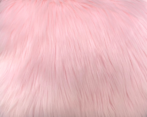Baby Pink Luxury Shag faux fur swatch