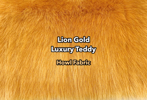 Lion Gold Luxury Teddy faux fur swatch