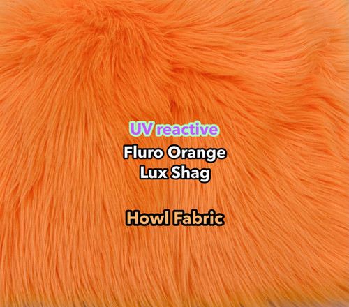 UV Fluro Orange Luxury Shag