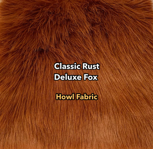Classic Rust Deluxe Fox faux fur swatch