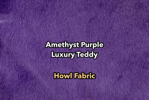 Amethyst Purple Luxury Teddy faux fur swatch