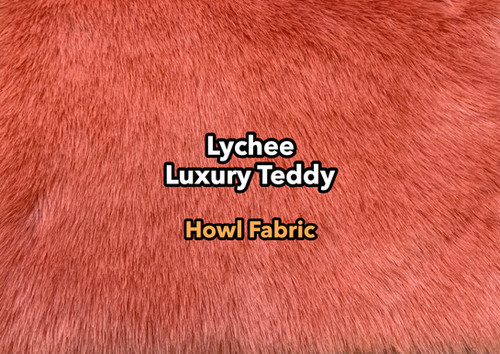Lychee Luxury Teddy faux fur swatch