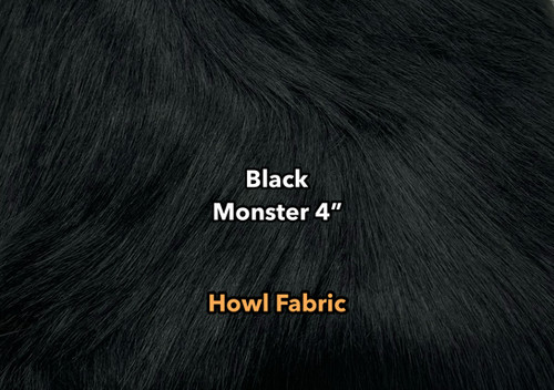 Black Monster faux fur swatch