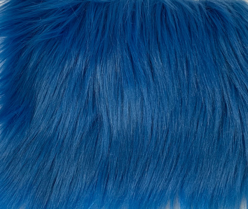 Cobalt Luxury Shag faux fur swatch