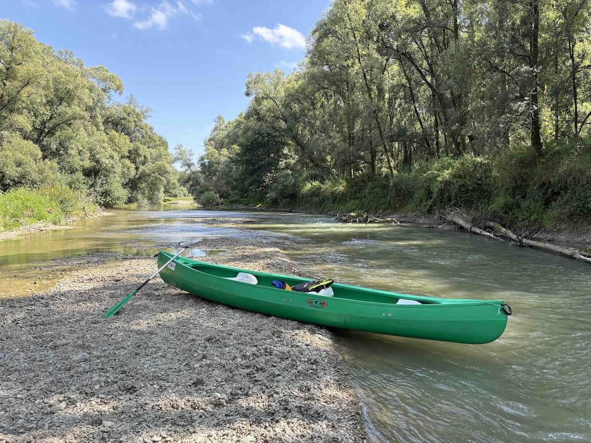 Kayak vert rapide plage Seuil Thugny Aisne