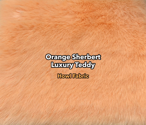 Orange Sherbert Luxury Teddy faux fur swatch