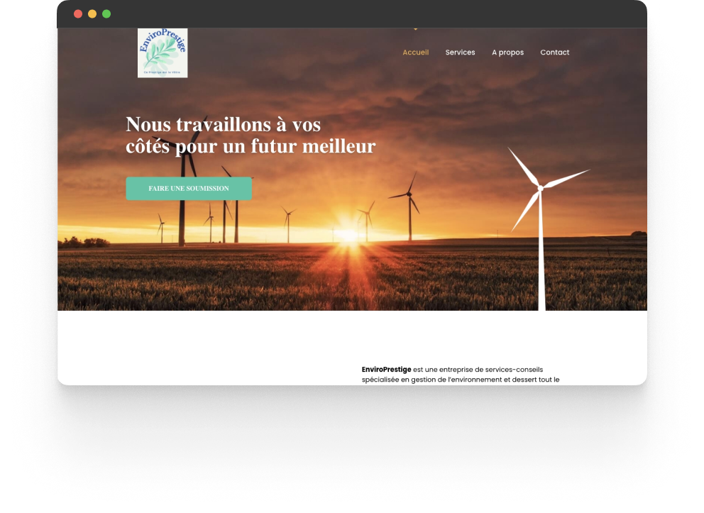 Enviro Prestige — aperçu principal