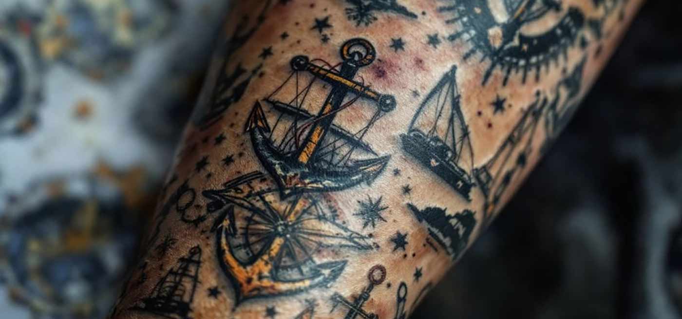 Nautical tattoos and their meanings: sailor tattoos, tattoos for sailors  and anchor symbolism | Navi.training Blog ⛵, image size:1400x655