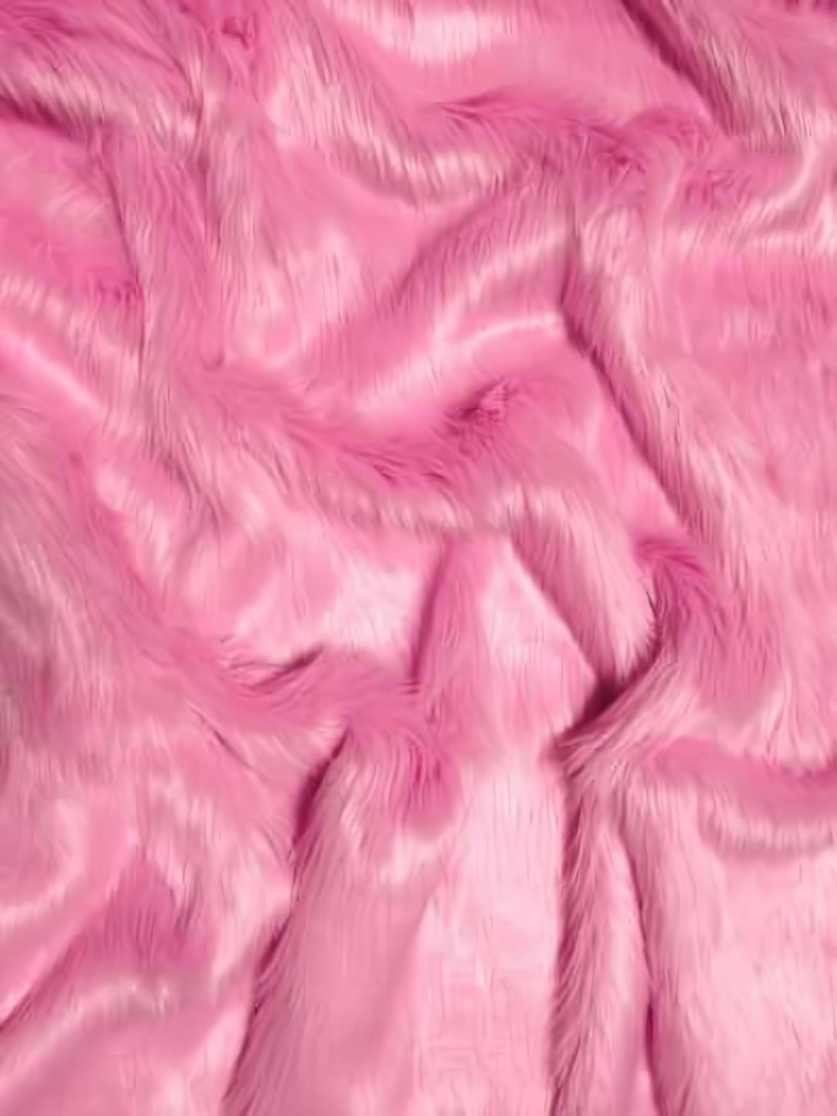 Bubble Gum Shaggy faux fur swatch