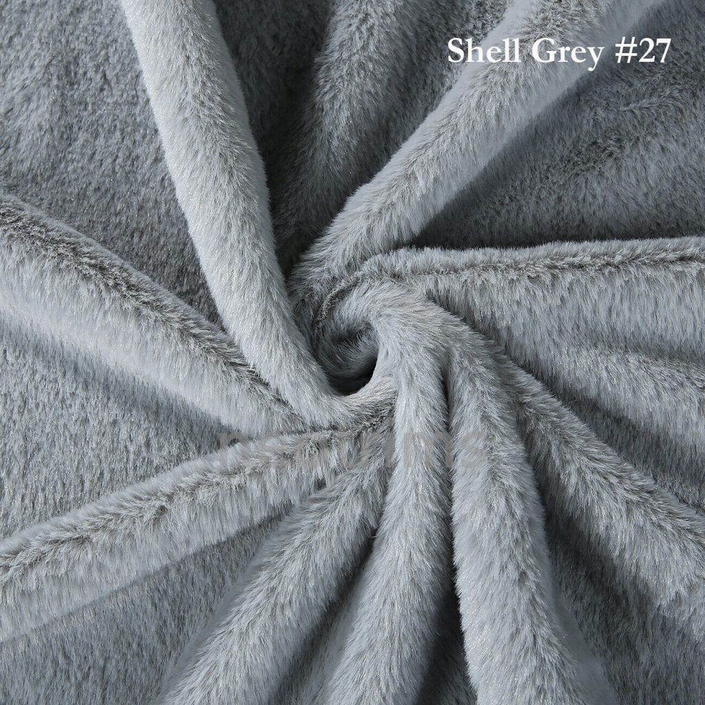 Shell Grey faux fur swatch