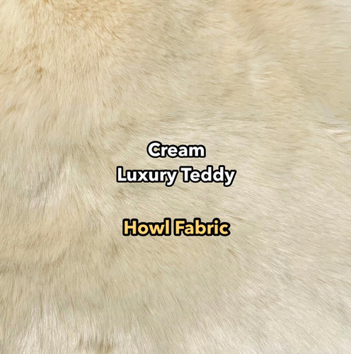 Cream Luxury Teddy faux fur swatch