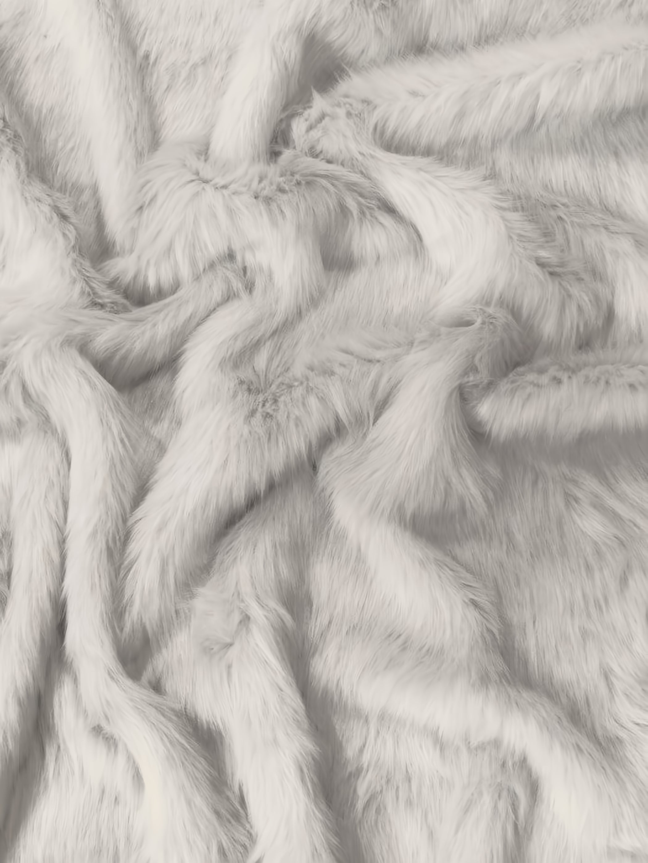 Platinum Arctic Fox faux fur swatch