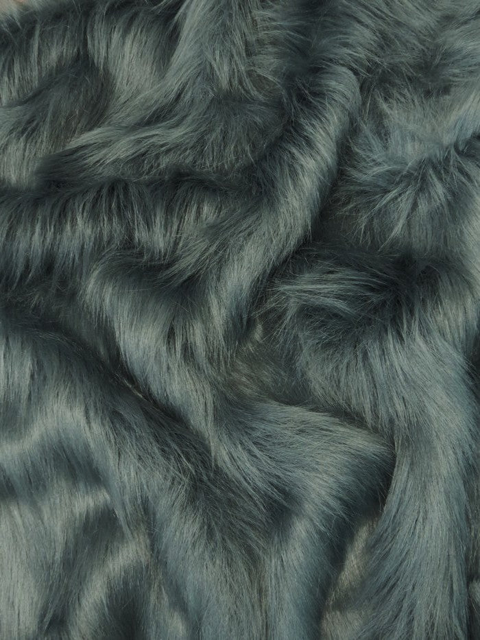 Charcoal faux fur swatch
