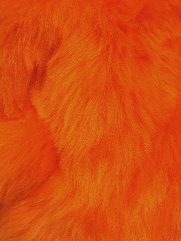 Orange Short Shag faux fur swatch