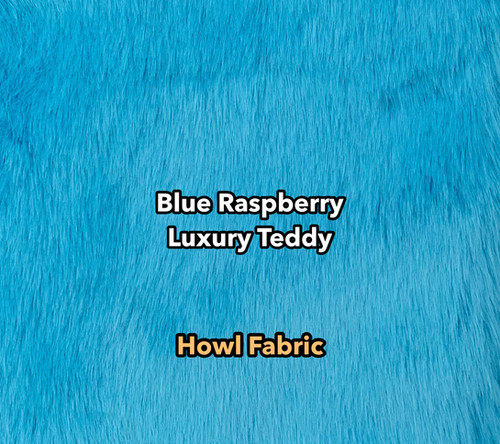 Blue Raspberry Luxury Teddy faux fur swatch