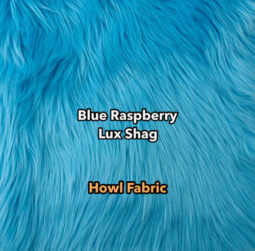 Blue Raspberry Luxury Shag faux fur swatch