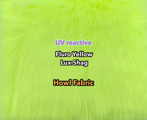 UV Fluro Yellow Luxury Shag