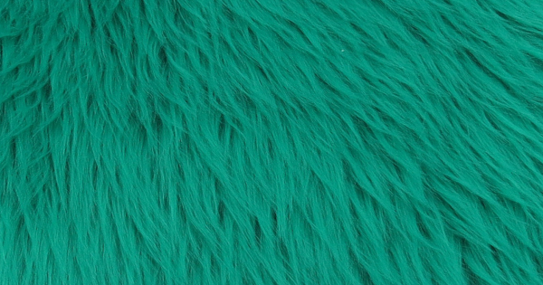 Seafoam Green Luxury Shag faux fur swatch