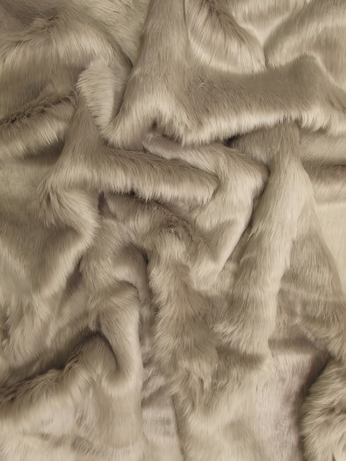 Oyster Short Shag faux fur swatch