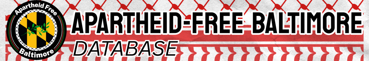 Apartheid-Free Baltimore Database