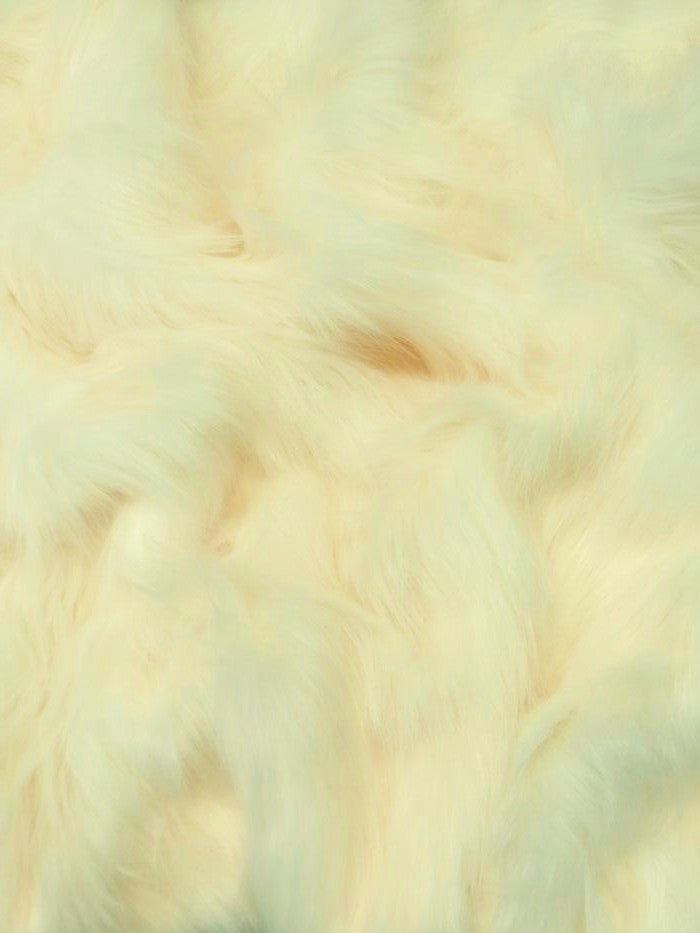 Ivory faux fur swatch