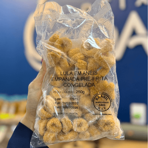 Anel de lula empanado 250 g