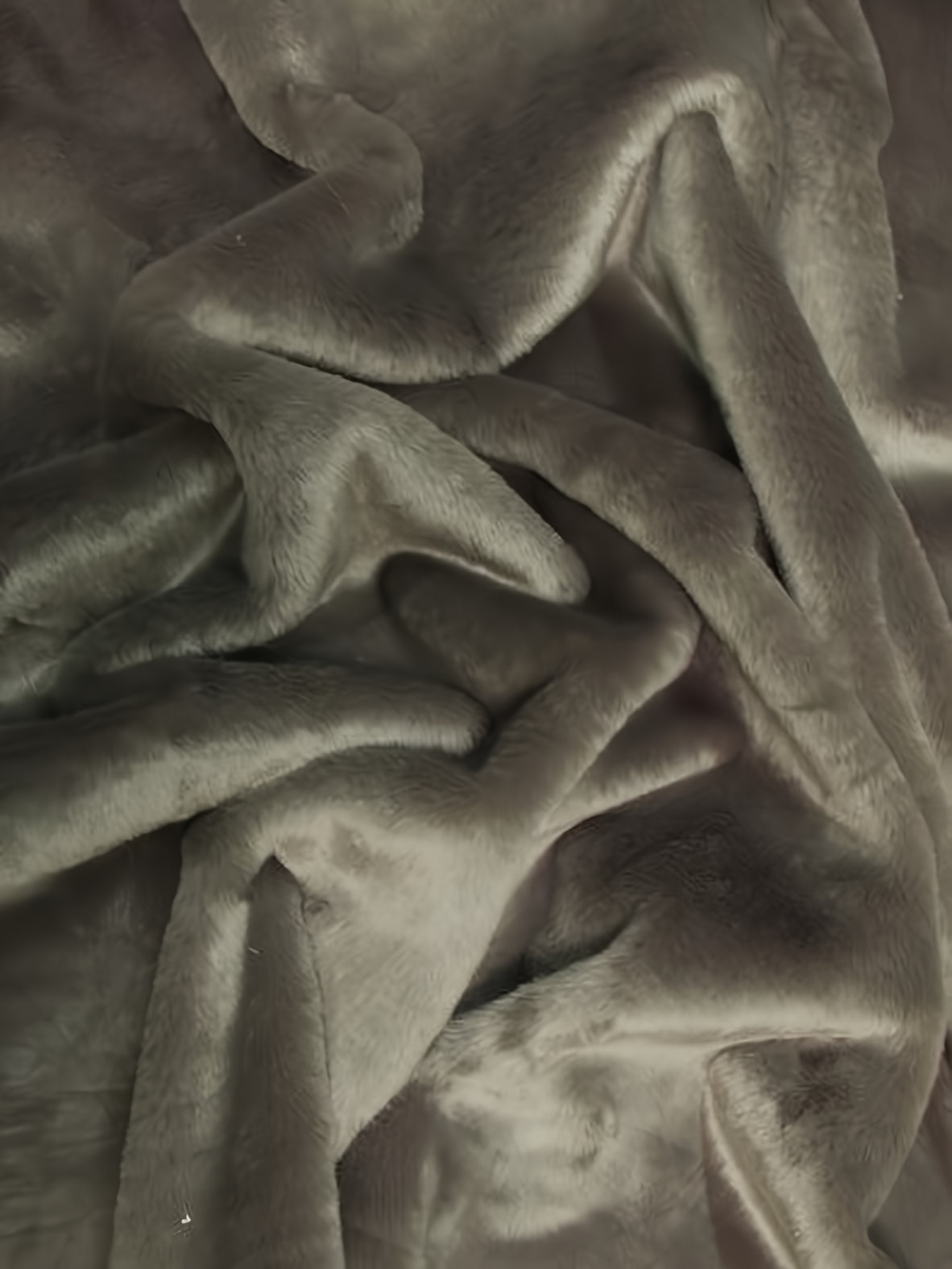 Pewter Half Shag faux fur swatch