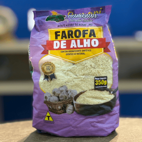 Farofa pronta - Alho