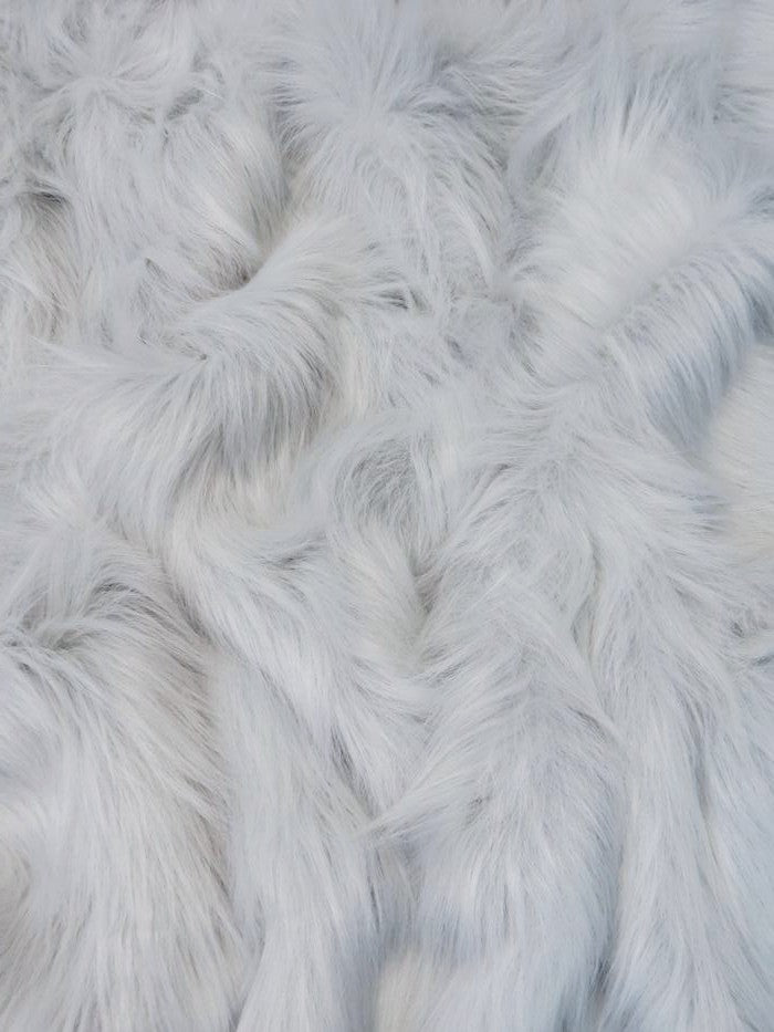 Platinum faux fur swatch