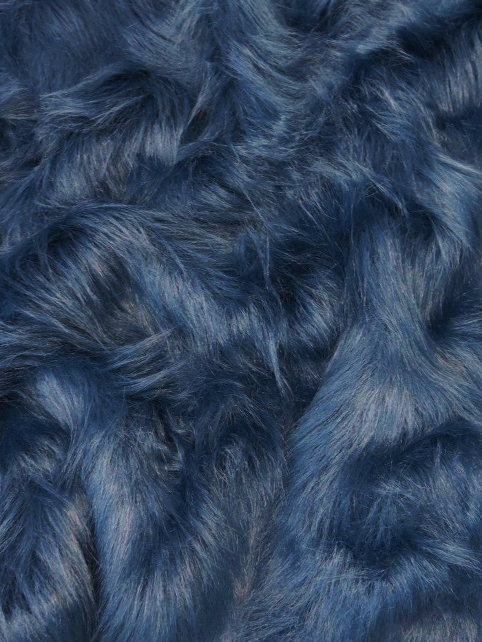 Navy Blue faux fur swatch