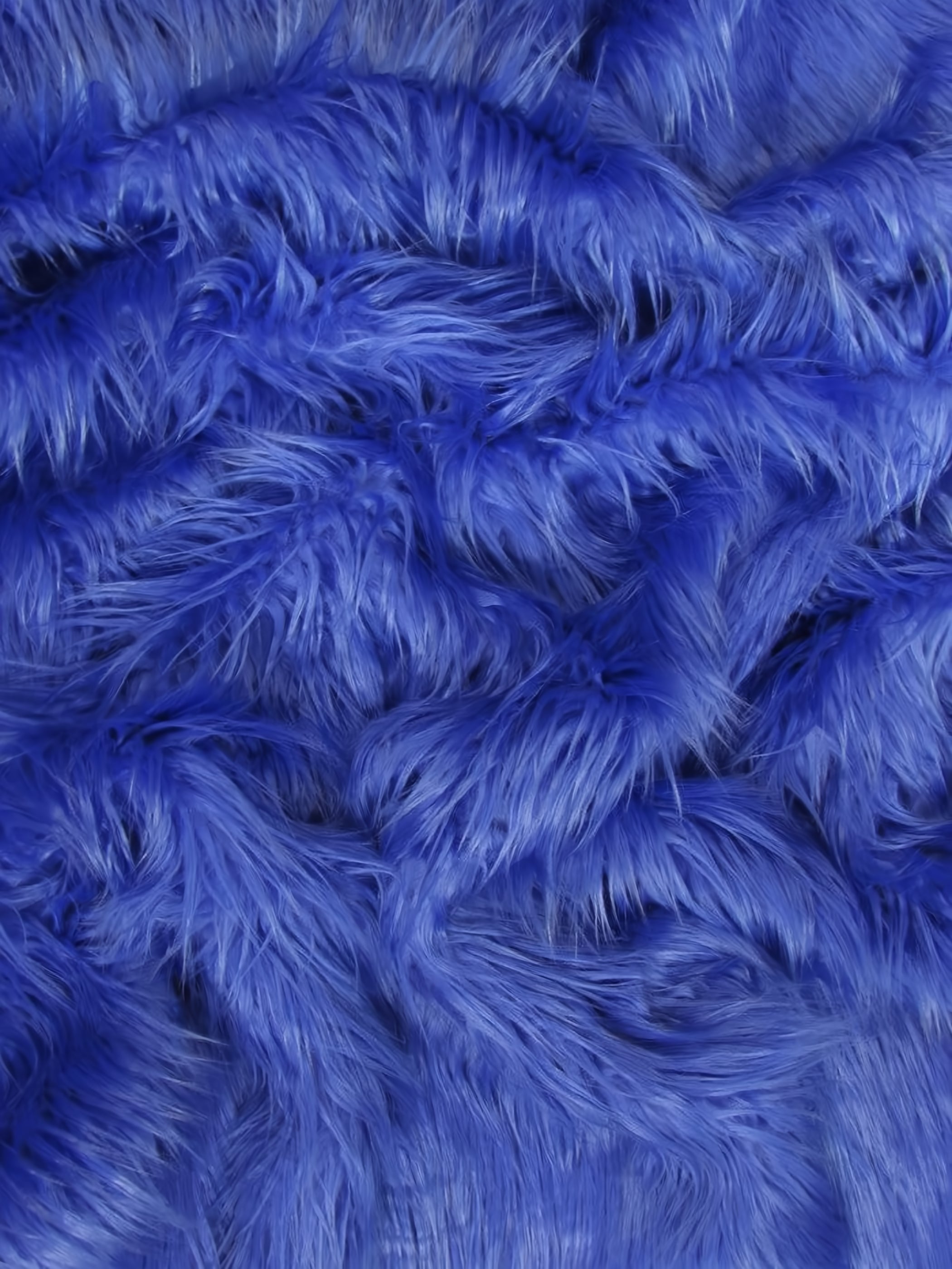 Royal Blue Mongolian faux fur swatch
