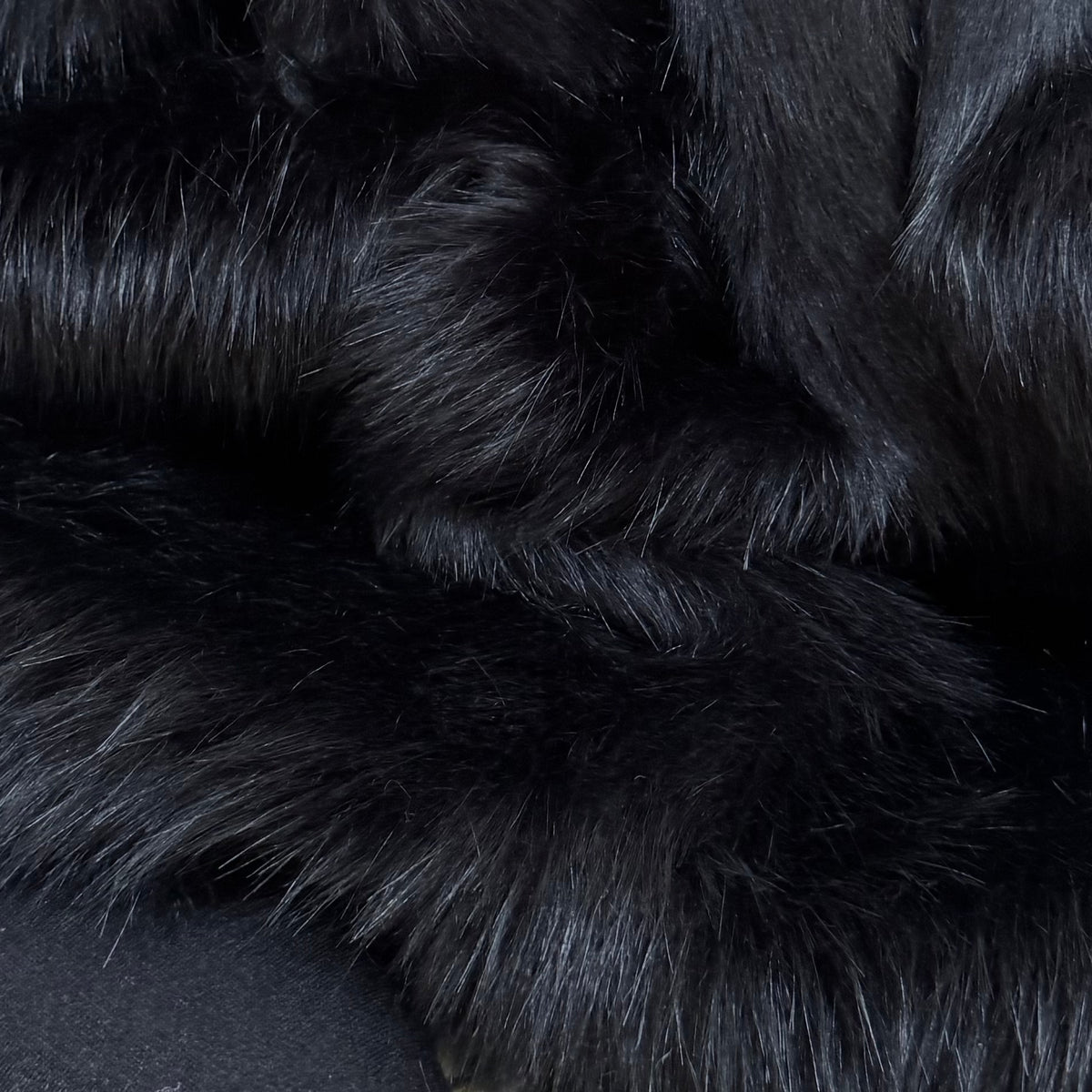 Persian Black faux fur swatch