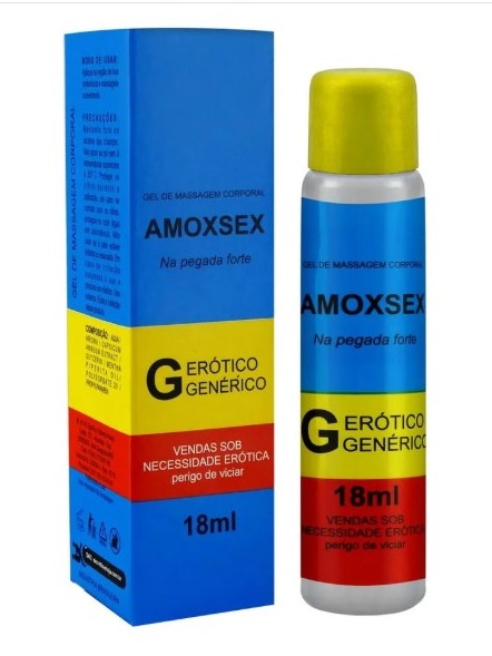 Amoxsex Óleo Aromatizante Hot e Ice 18ml Linha Farmacinha do Riso