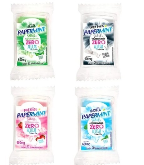 Lâminas Refrescantes Comestíveis Zero Açucar